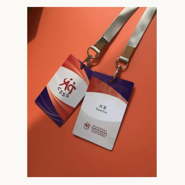 Photograph of Orange CSSA Lanyard Staff Badges