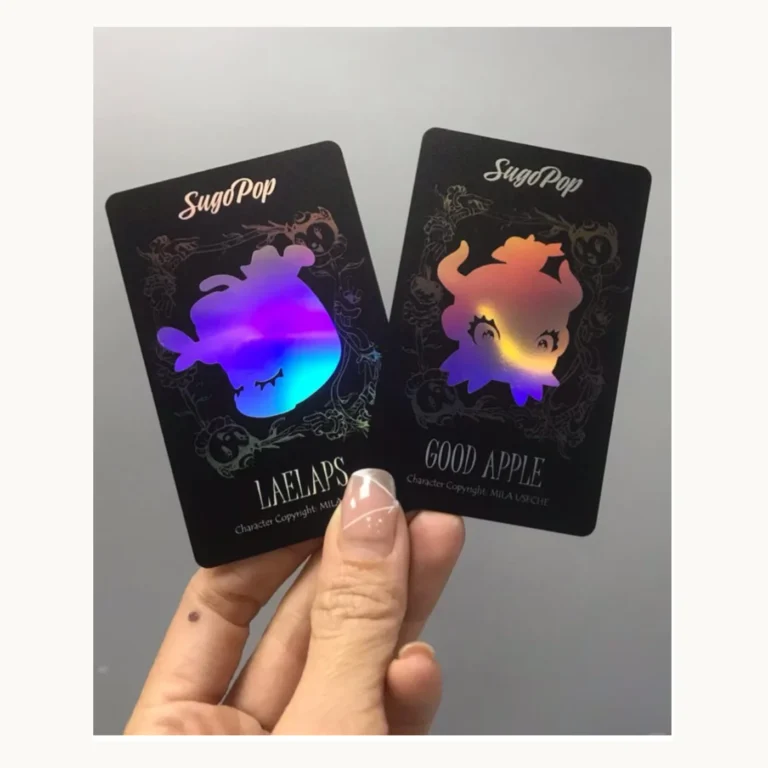 Photograph of SugPop Iridescent Character Cards