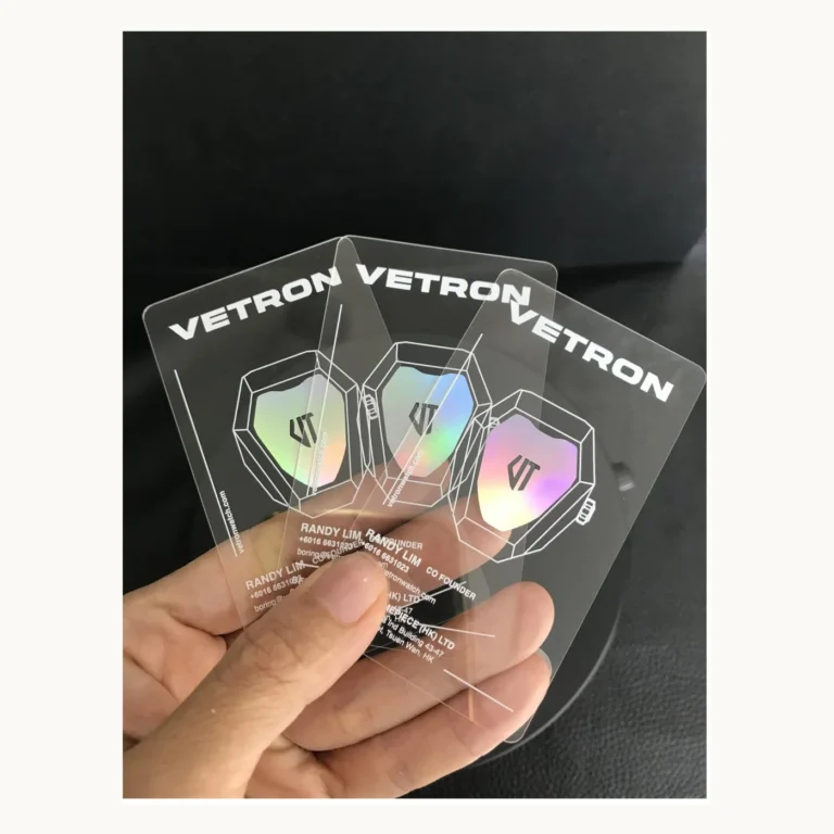 Photograph of VETRON Clear Contact Card Trio