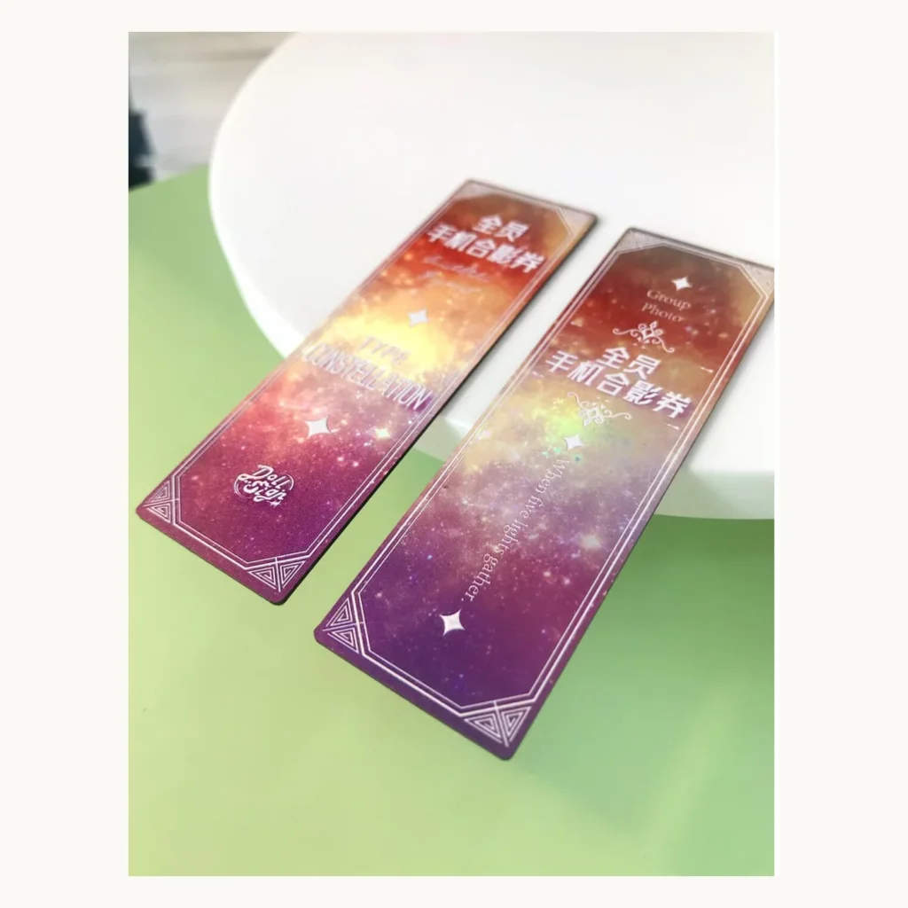 Photograph of Purple Starfield Event Ticket Pair