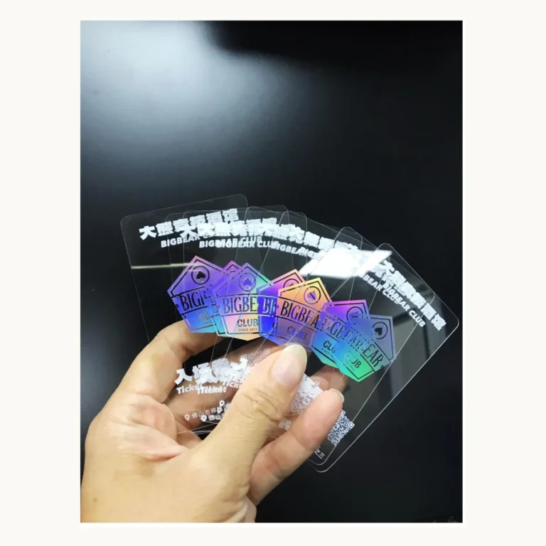 Photograph of BIGBEAR Club Transparent Entry Cards