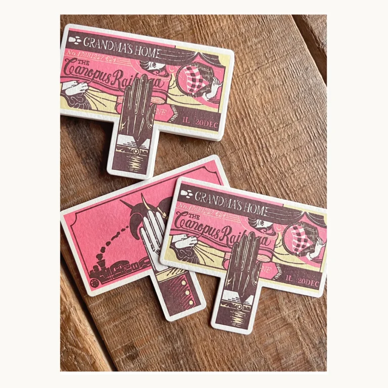 Photograph of Fairy-Tale Letterpress Ticket Card Set