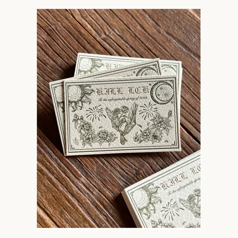 Photograph of Nightingale and Rose Illustrated Bookplates
