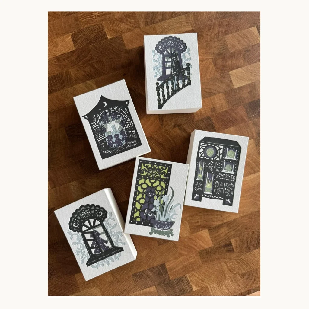Photograph of Blood Paper Man Letterpress Bookplate Cards