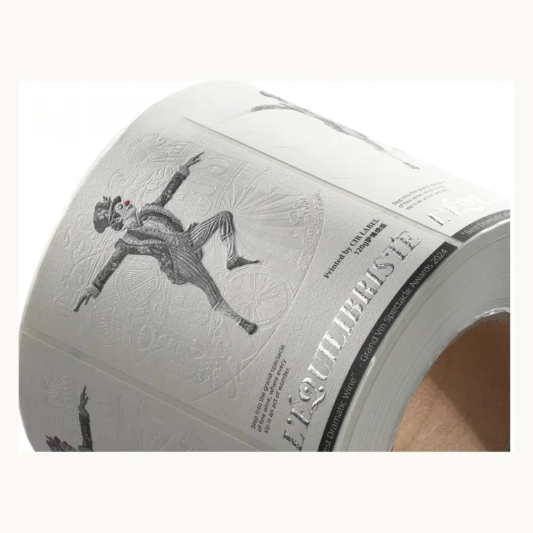 Photograph of Horse Illustration Wine Labels with Blind Relief