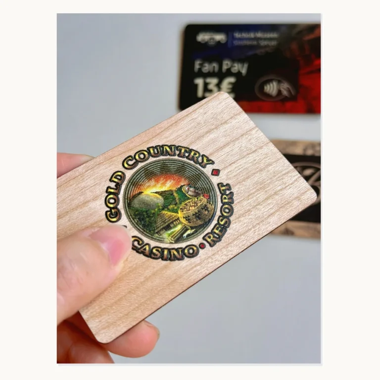 Photograph of Gold Country Casino Printed Wood Card