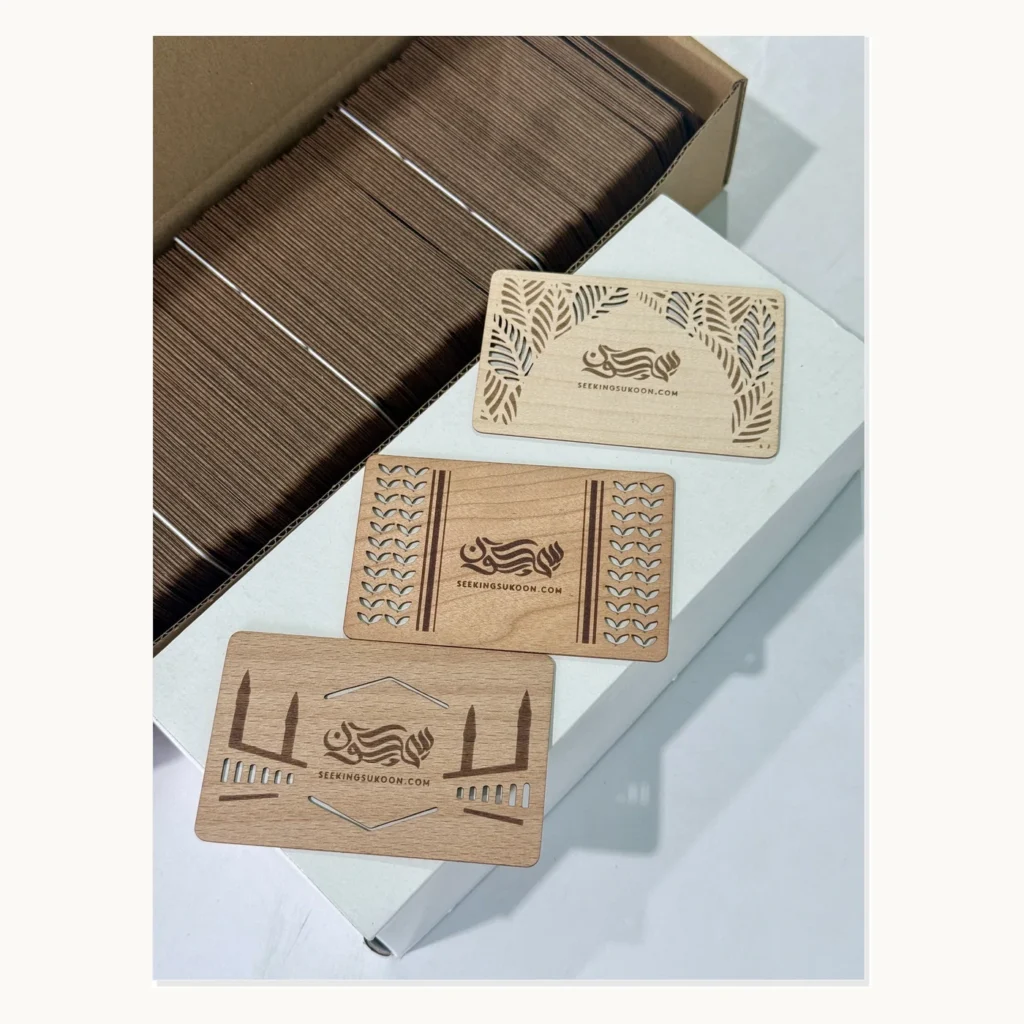 Photograph of Seeking Wisdom Wood Card Set