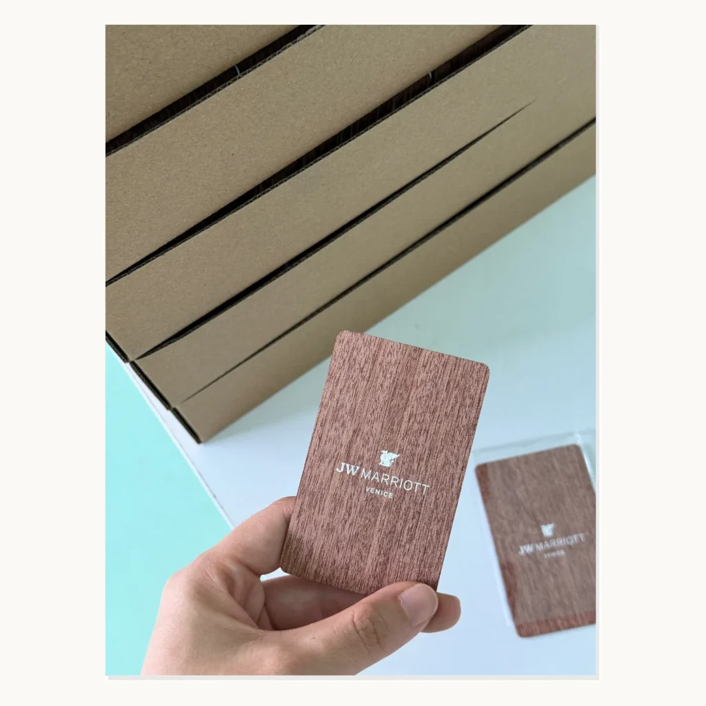 Photograph of JW Marriott Venice Dark Wood Room Card