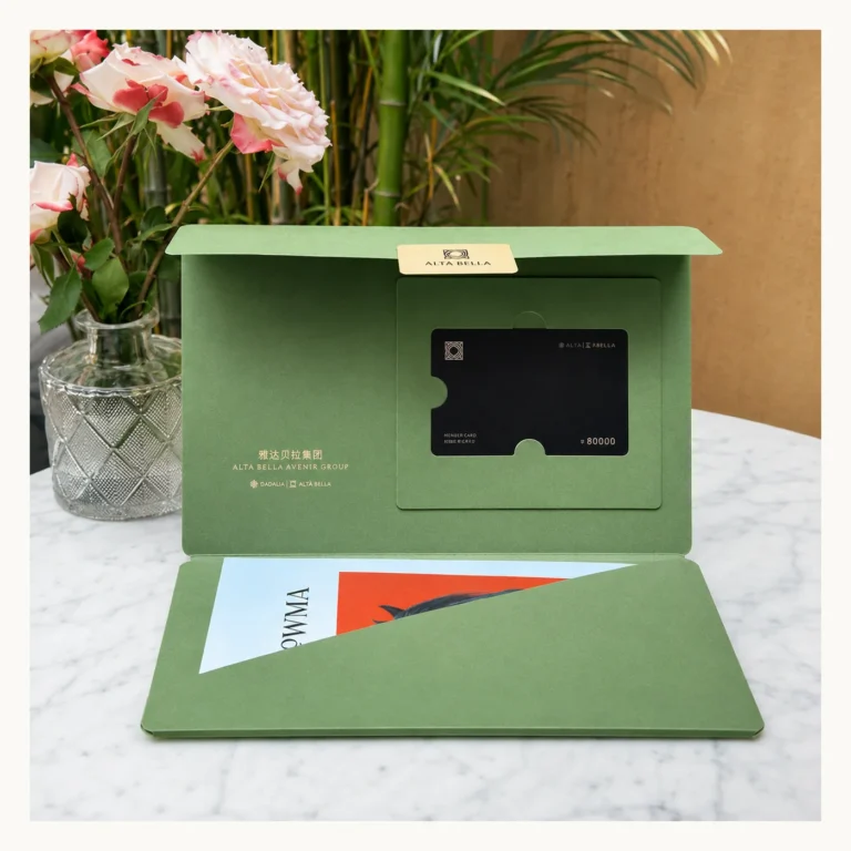 Photograph of Green Alta Bella Membership Card Folder