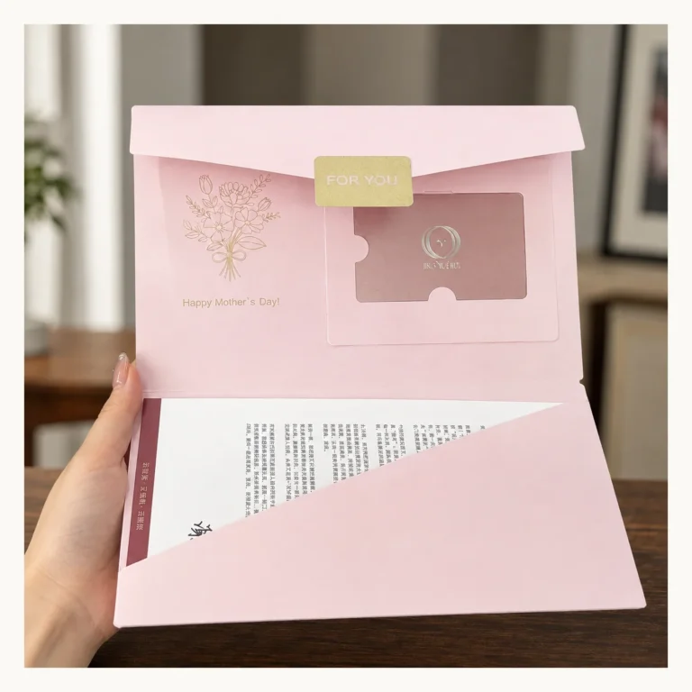Photograph of Blush Mother's Day Gift Card Folder