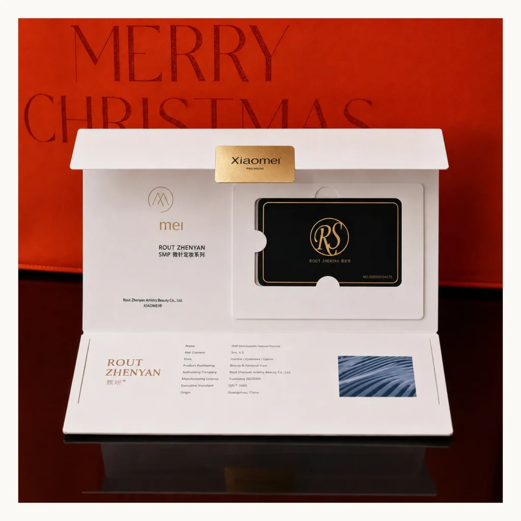 Photograph of White Xiaomei Gift Card Folder