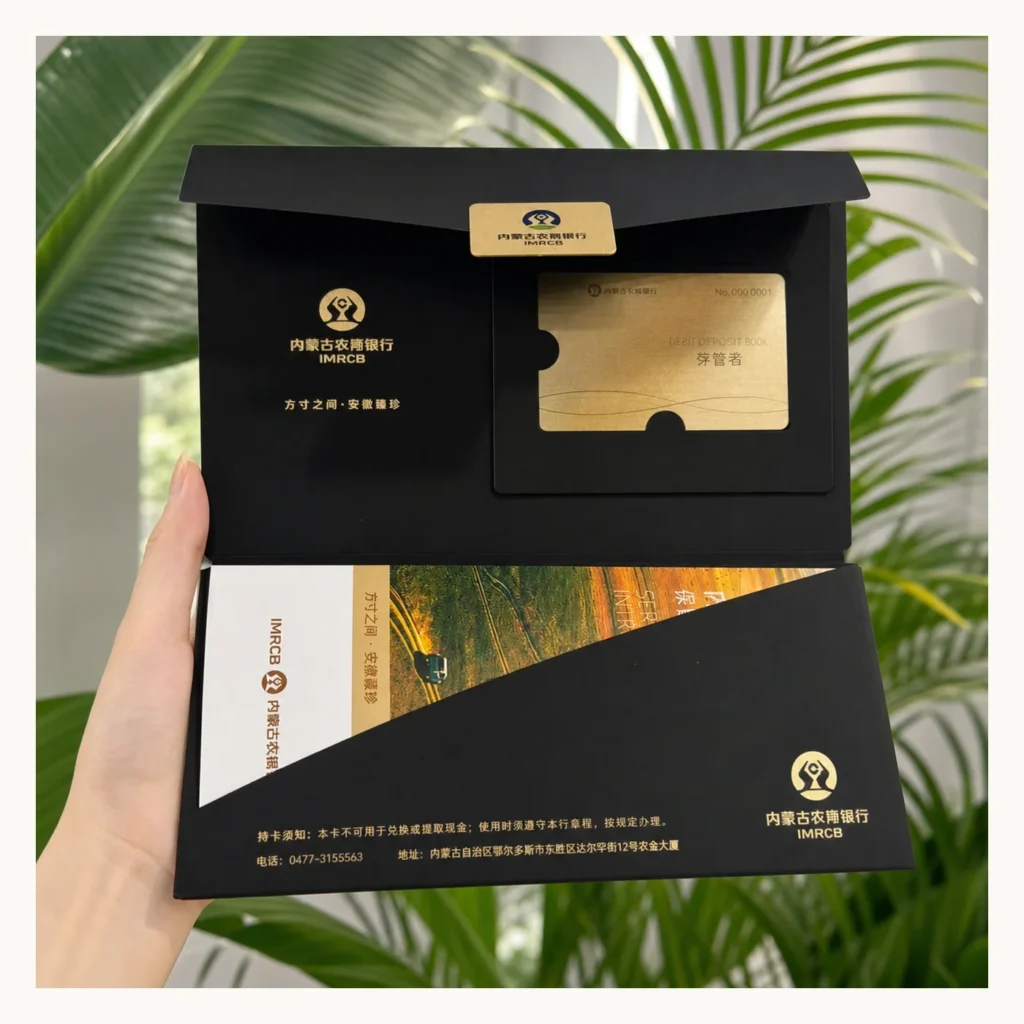 Photograph of Black Inner Mongolia Rural Bank Card Folder
