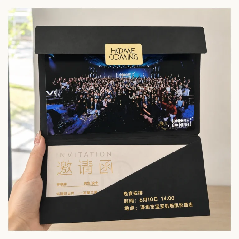 Photograph of Black Home Coming Event Invitation Folder