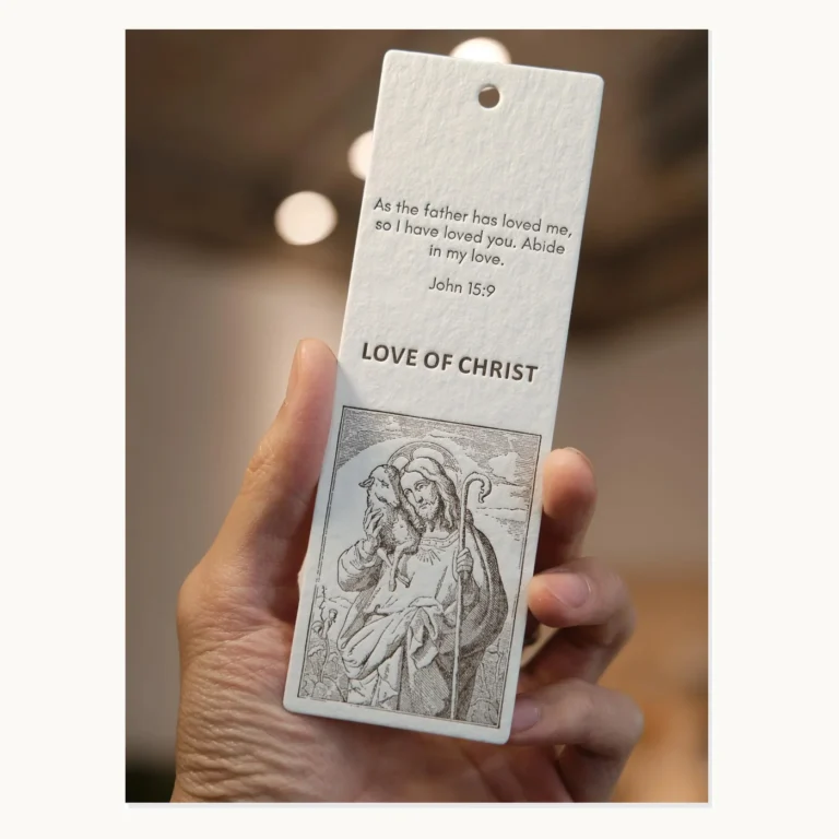 Photograph of Fountain-Pen Illustration Letterpress Bookmarks