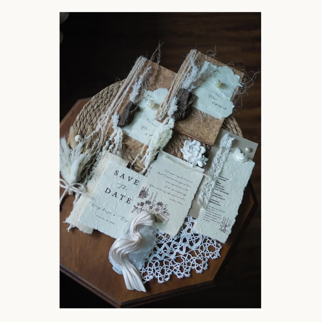 Photograph of Rustic Coastal Wedding Stationery