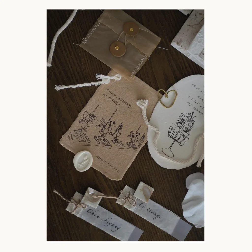 Photograph of Earth Tone Wedding Vow Book Set