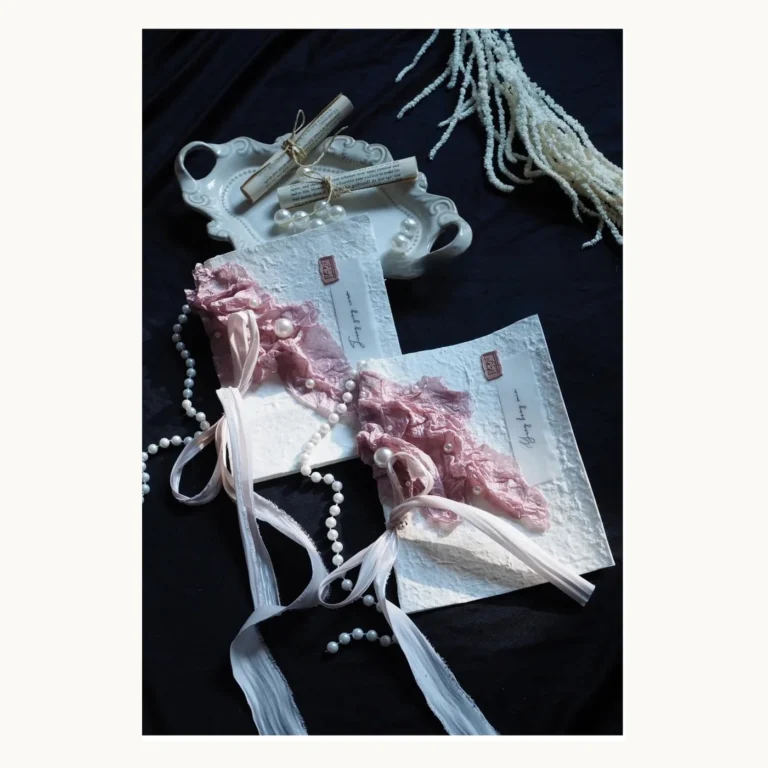Photograph of Smoky Pink Handmade Vow Books