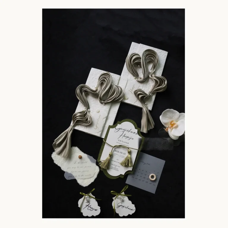 Photograph of Olive Drapery Wedding Vow Books
