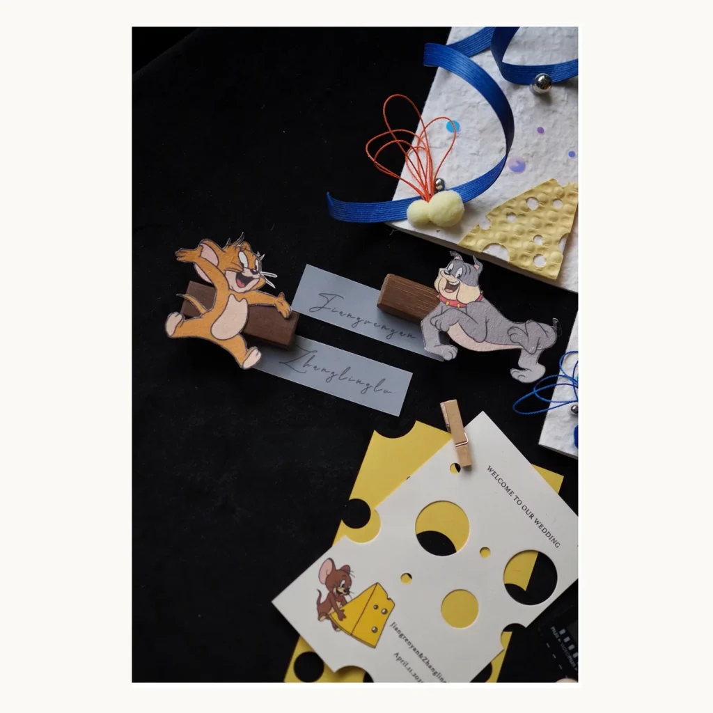 Photograph of Playful Illustrated Wedding Paper Suite