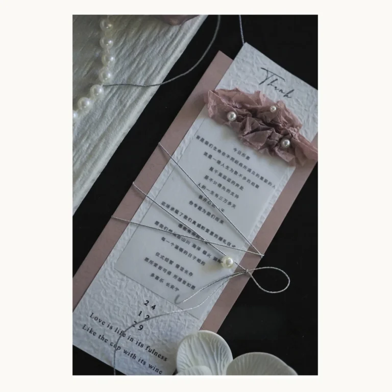 Photograph of Blush Floral Wedding Invitations