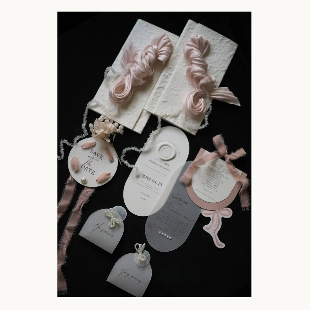 Photograph of Blush Floral Wedding Vow Books
