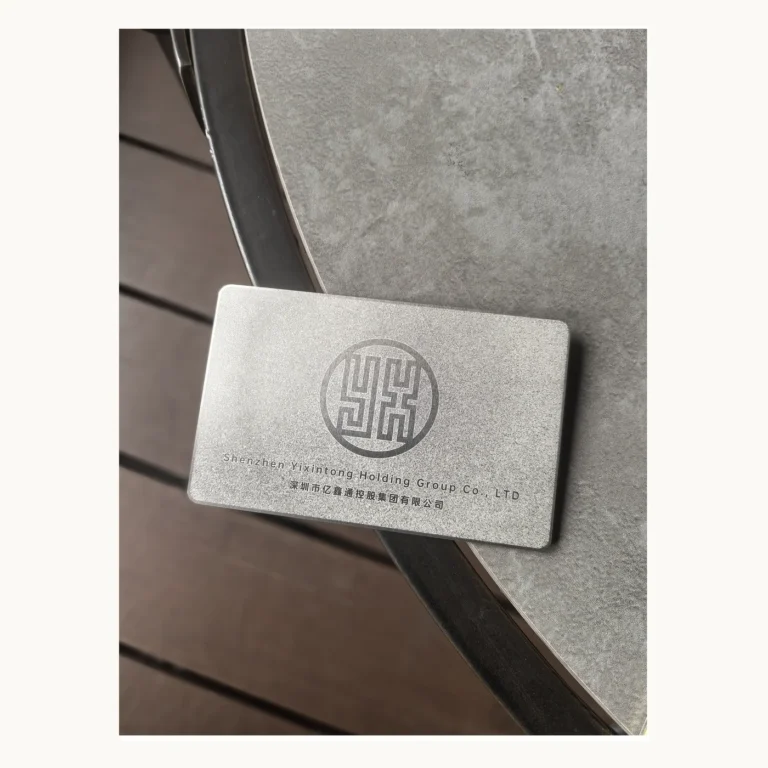 Photograph of Silver Yixiong Corporate Metal Card