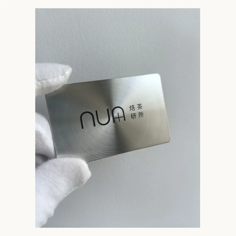 Photograph of NUA Brushed Silver Tea Research Card
