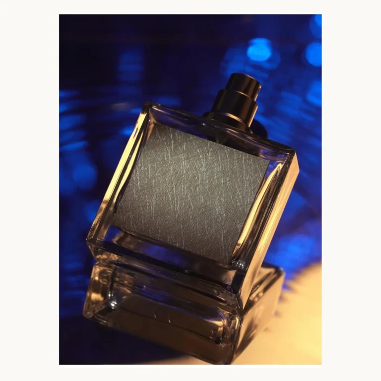 Photograph of Faux-Leather Embossed Perfume Bottle Labels