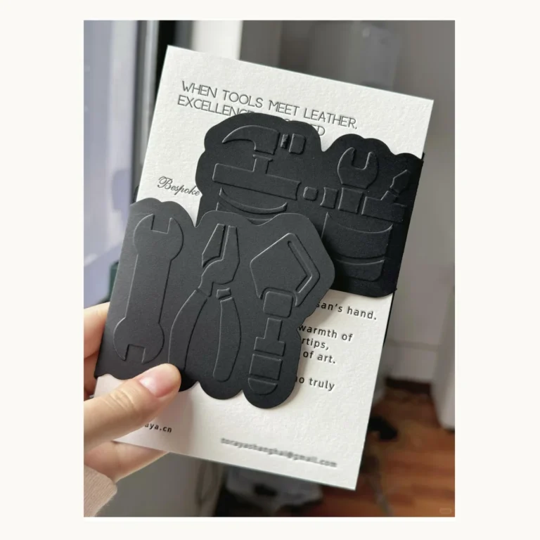 Photograph of Black Tool-Silhouette Wedding Invitation Cards