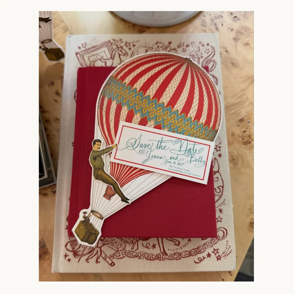 Photograph of Hot-Air-Balloon Wedding Invitation Suite