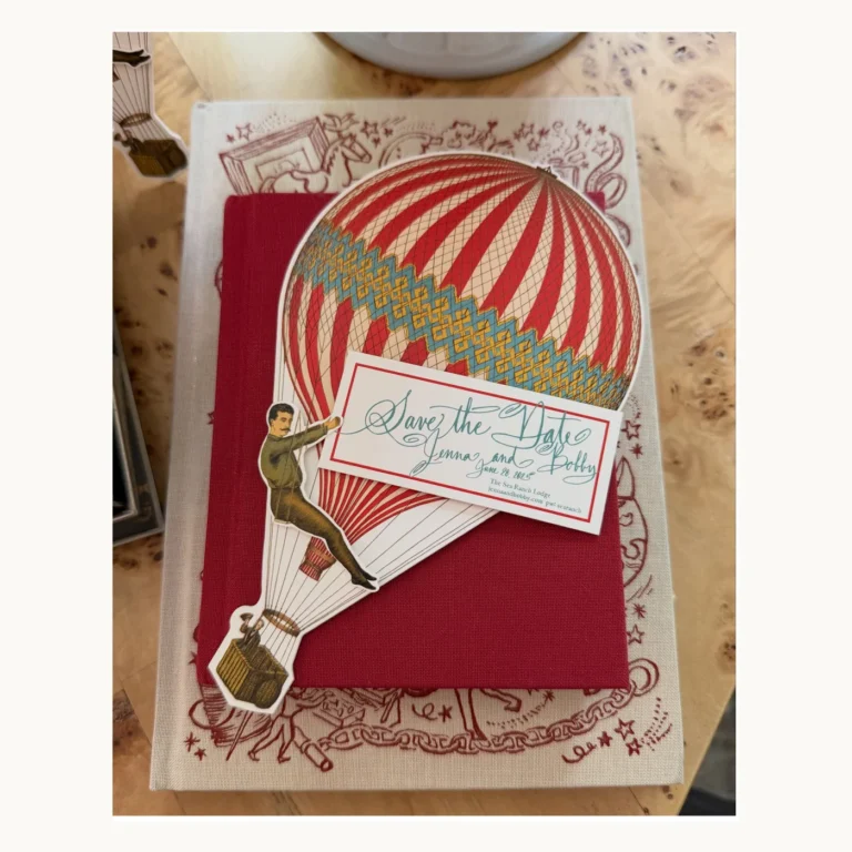 Photograph of Hot-Air-Balloon Wedding Invitation Suite