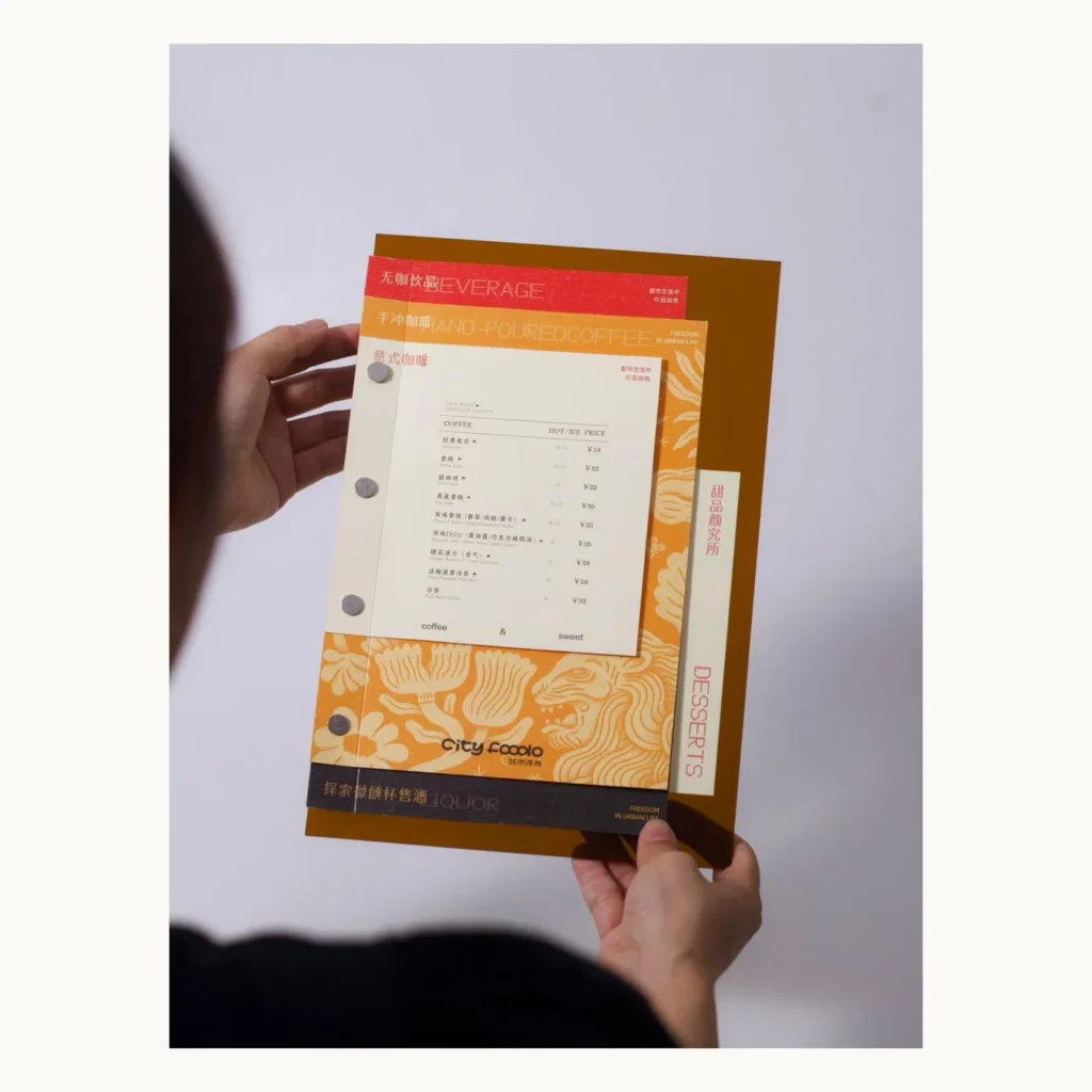Photograph of Acrylic Restaurant Menu