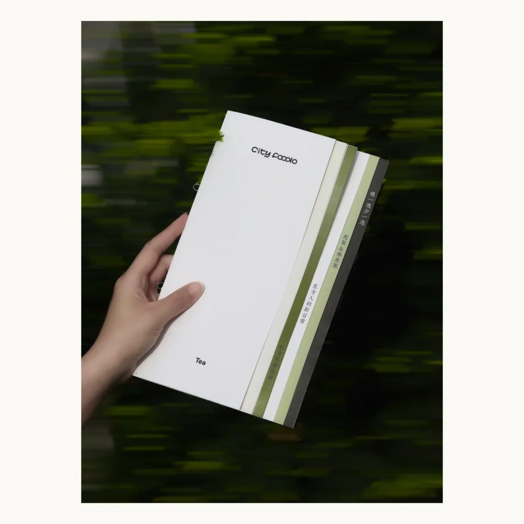 Photograph of White Space Tea Menu
