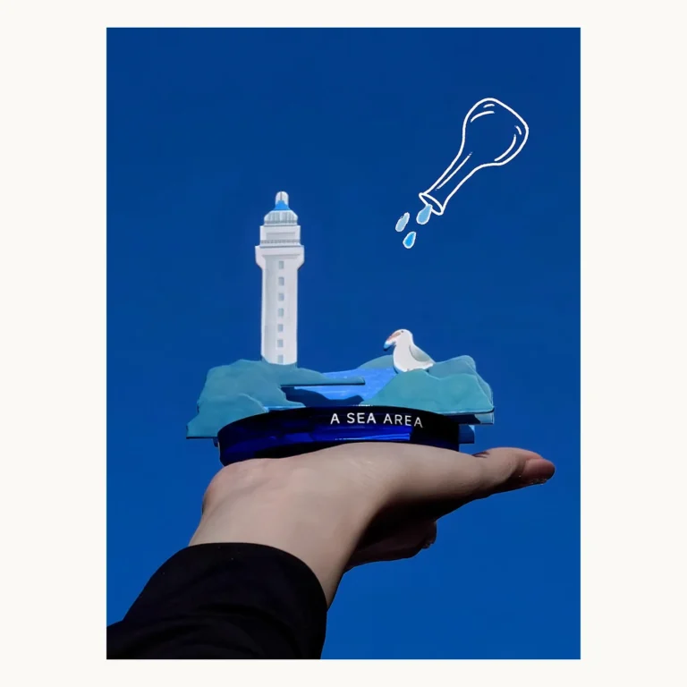 Photograph of Blue Sea Paper Diffuser Display