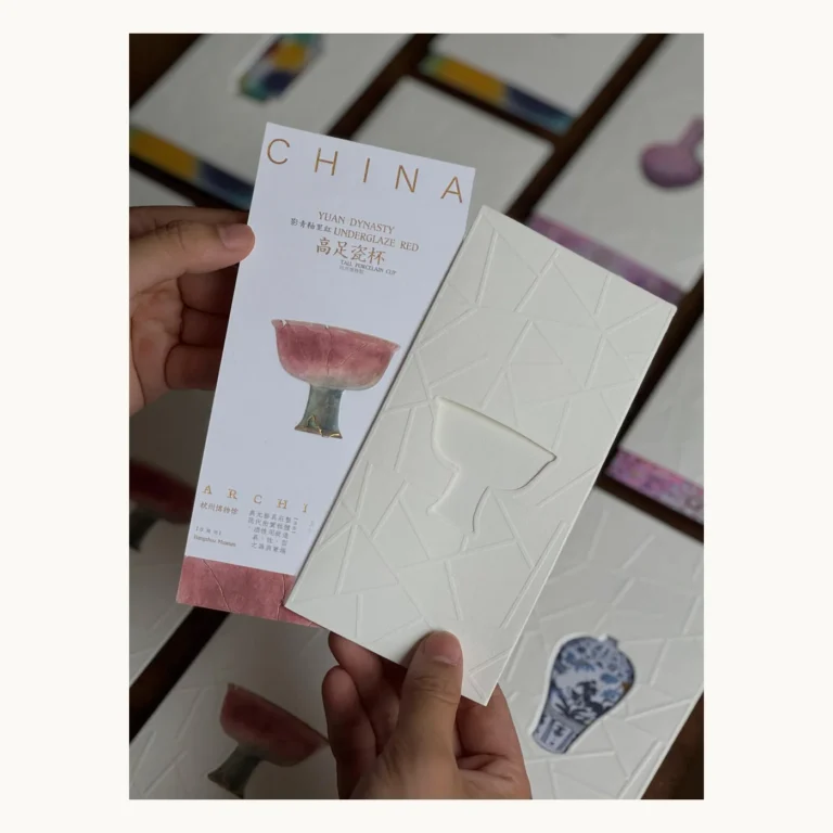 Photograph of Museum Porcelain Collection Cards