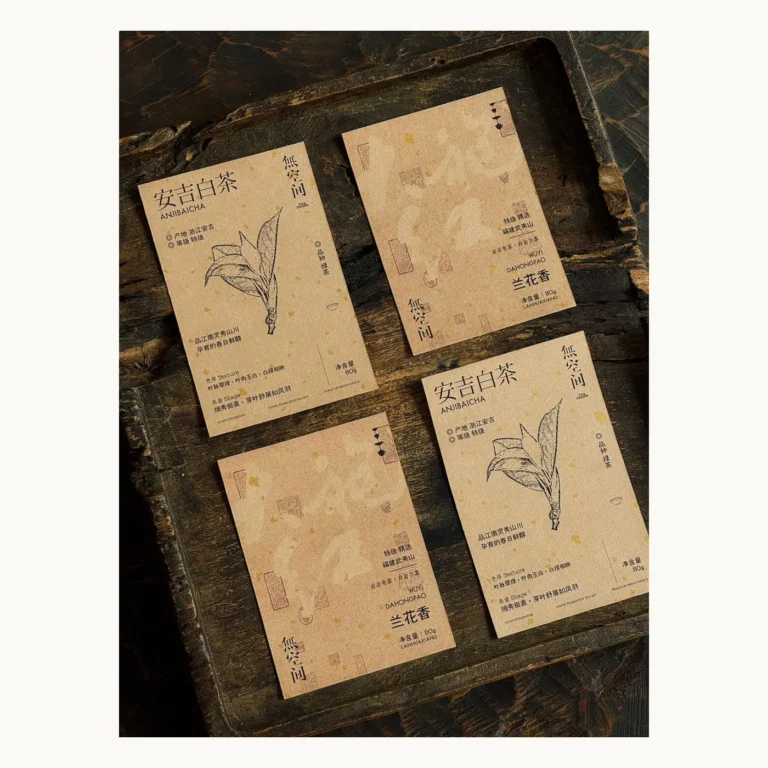 Photograph of Traditional Style Self-Adhesive Tea Labels