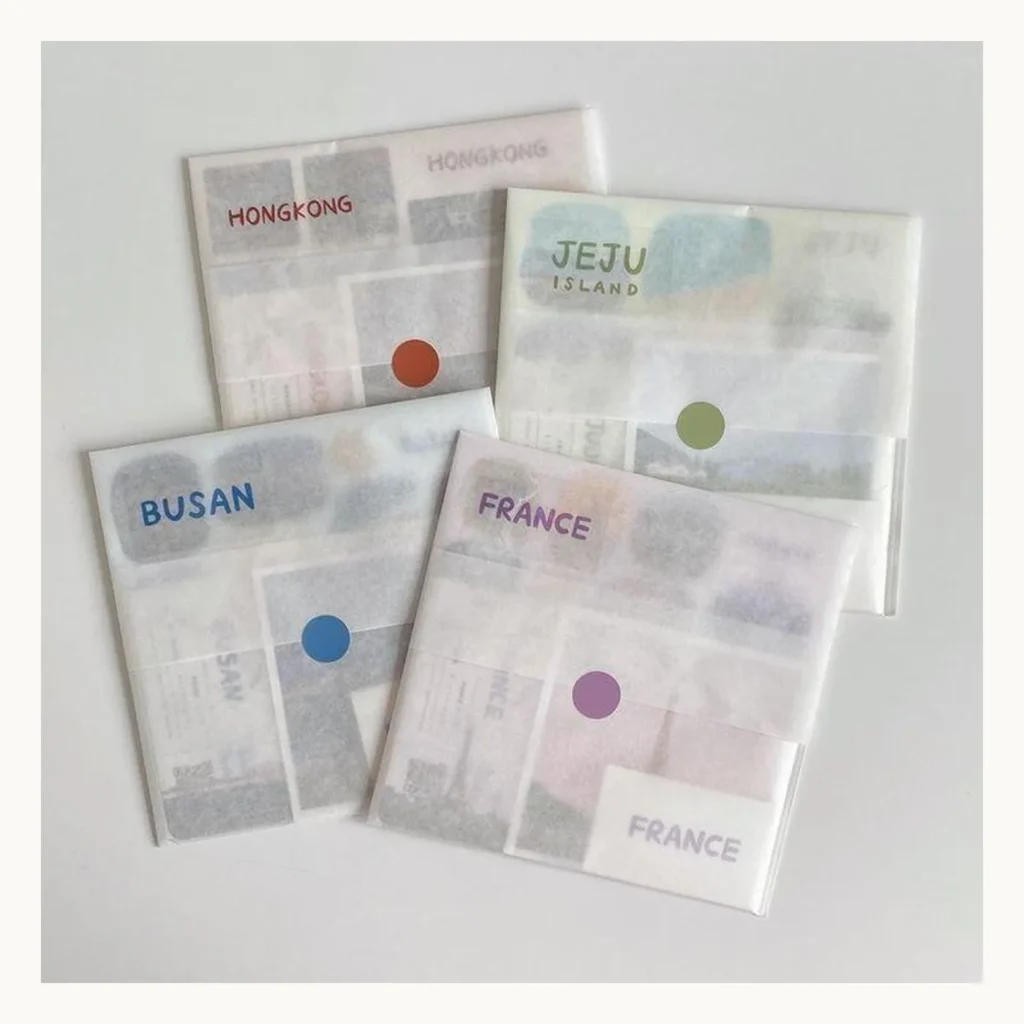 Photograph of Tracing Paper Packaging Design Variations