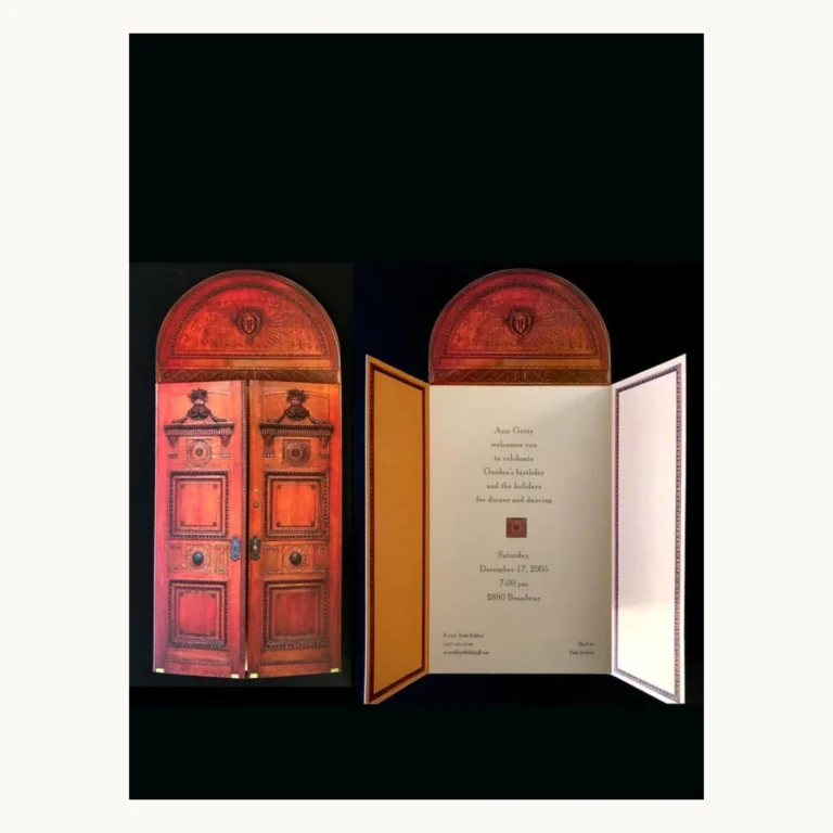 Photograph of Door-Panel Foldout Menu Design Variations