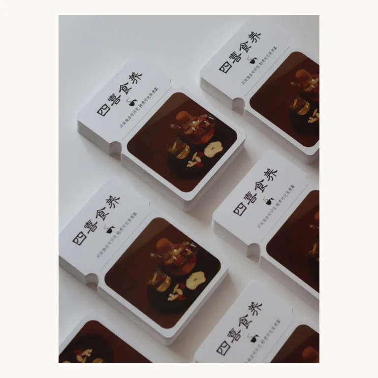 Photograph of Herbal Tea Information Cards
