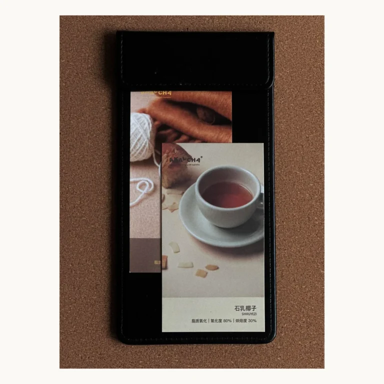 Photograph of Earth-Tone Tea Tasting Cards