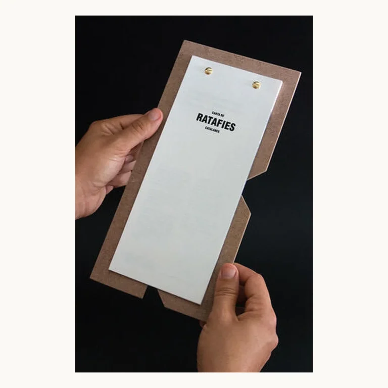 Photograph of Minimalist Restaurant Menu