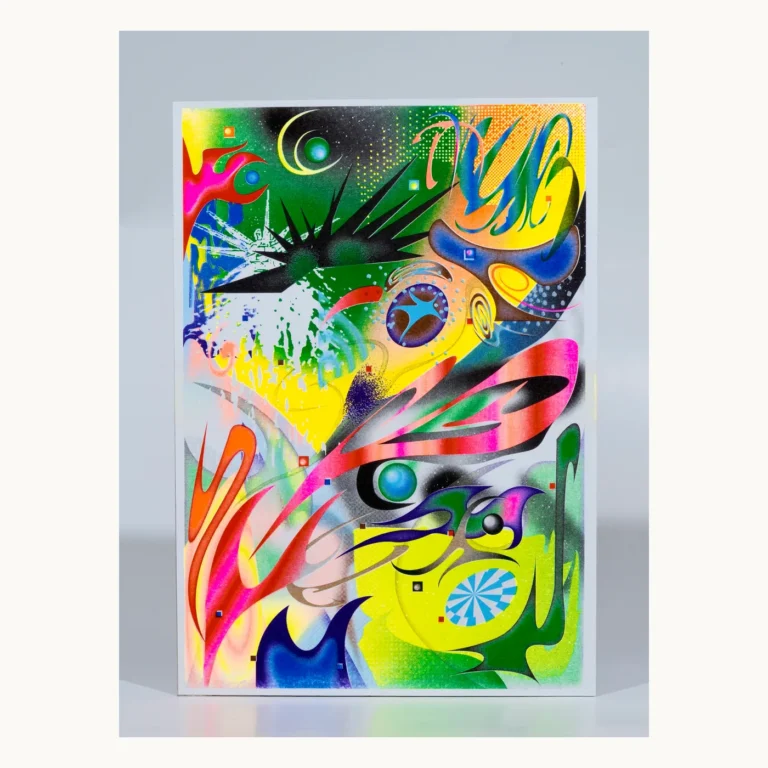 Photograph of Rainforest Gradient Risograph Art Print