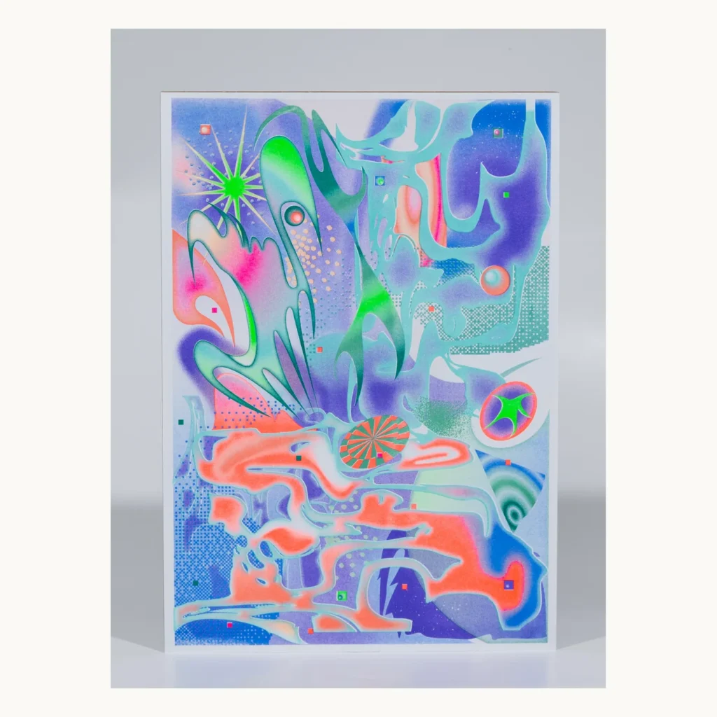 Photograph of Polar Gradient Risograph Art Print