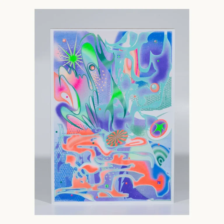 Photograph of Polar Gradient Risograph Art Print
