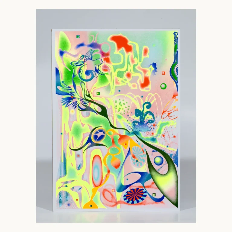 Photograph of Volcanic Gradient Risograph Art Print