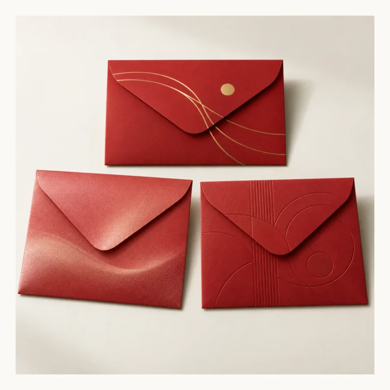 Digital concept rendering of Red Envelope Print Variations Design Concept