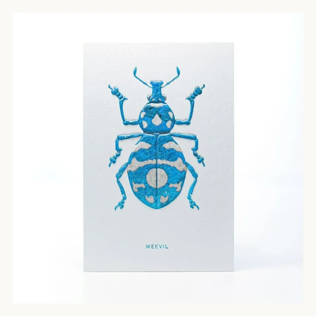 Photograph of Letterpress Weevil Relief Print