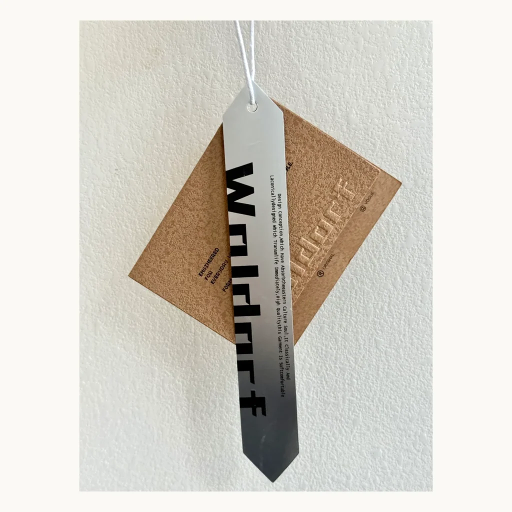 Photograph of Distinctive Streetwear Hang Tags