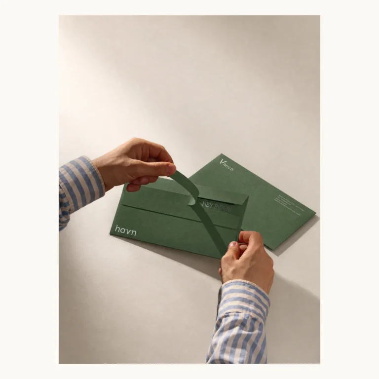 Photograph of Dark Green Tear-Off Specialty Paper Booklet