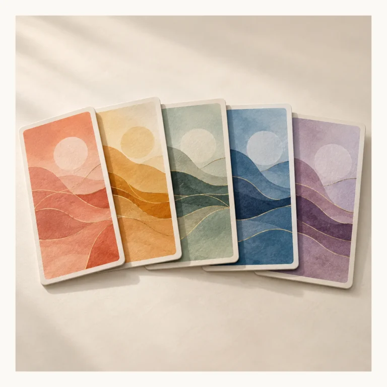 Digital concept rendering of Abstract Landscape Print Cards Design Concept